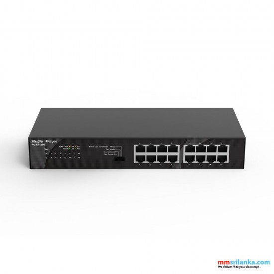 Ruijie Reyee RG-ES116G 16-port 10/100/1000Mbps Unmanaged Non-PoE Network Switch (3Y)